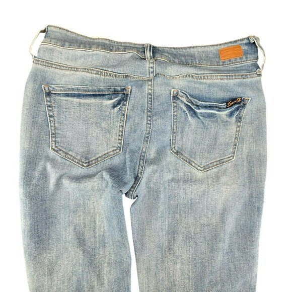 Seven7 Jeans Weekend Slim Fit Womens Size 4 Salvage Hem JJ3911 - Picture 3 of 9